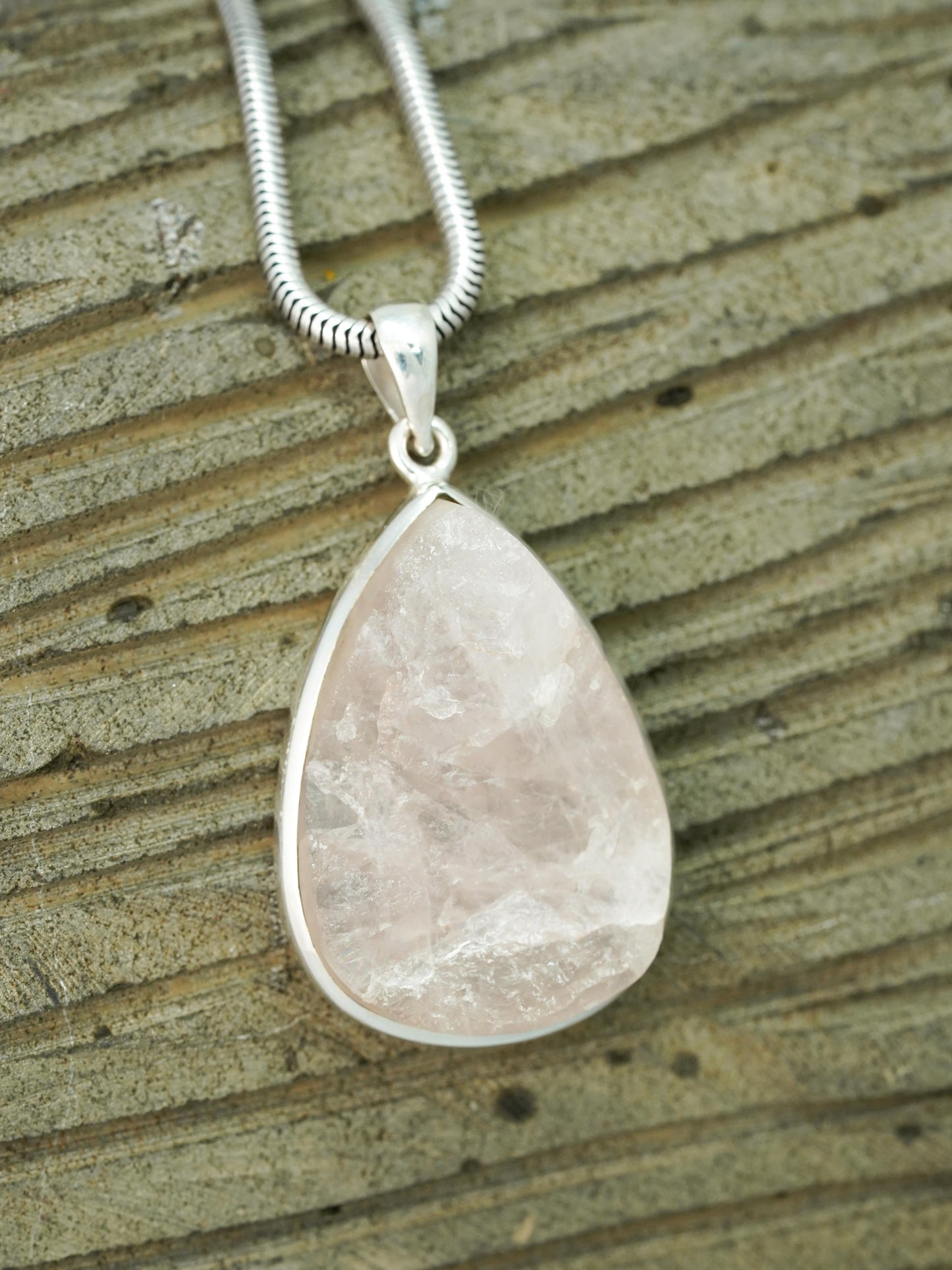 Rose Quartz Rough Pendants