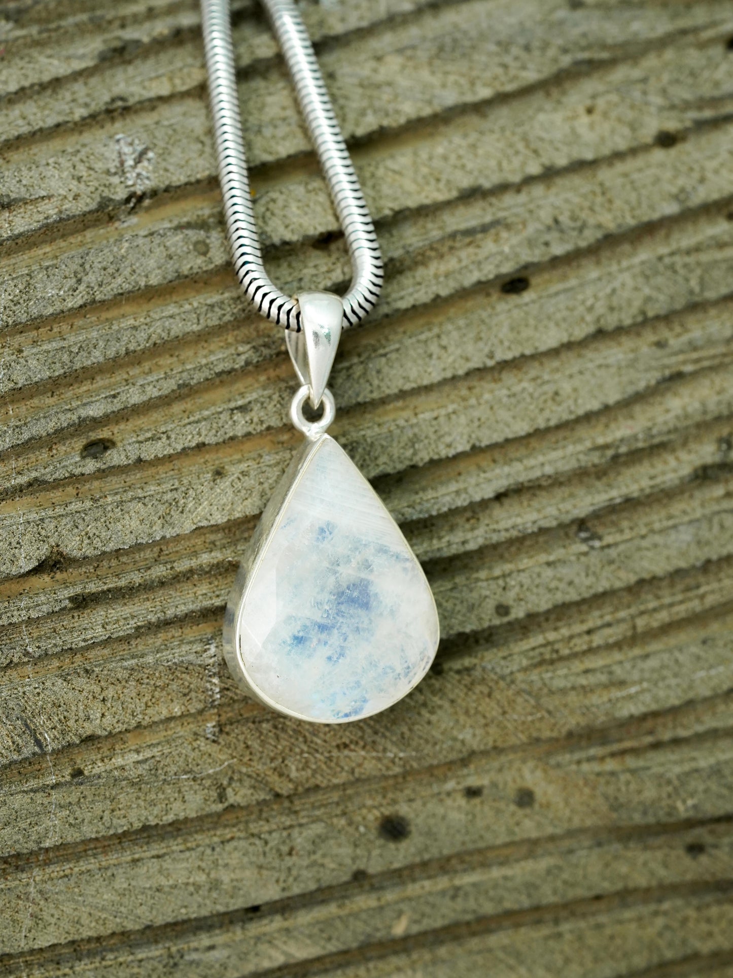 Rainbow Moonstone Faceted Pendants