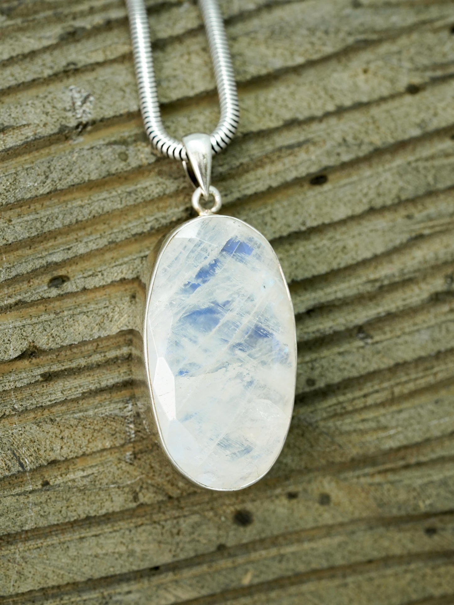 Rainbow Moonstone Faceted Pendants