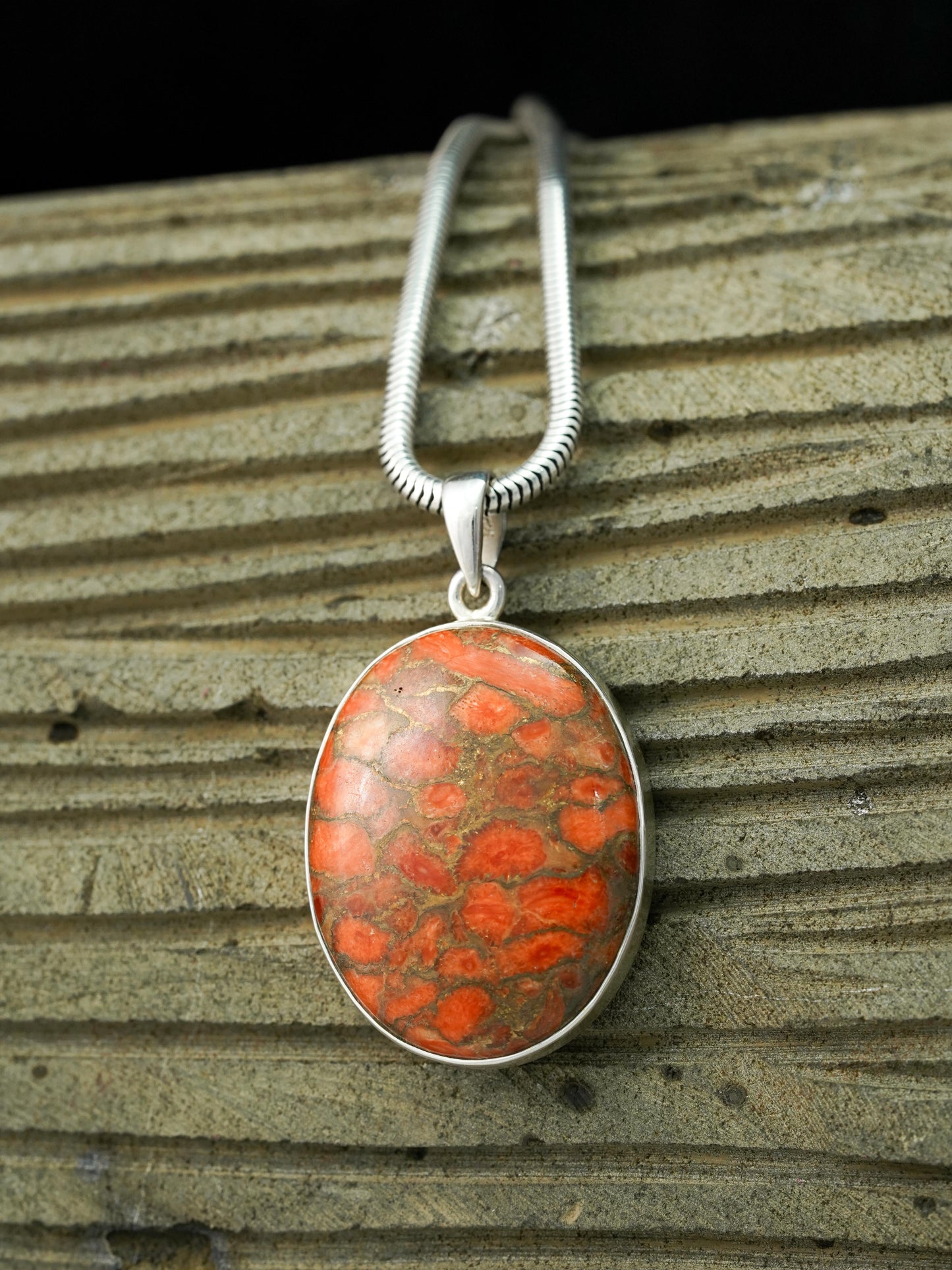 Red Copper Turquoise Pendants