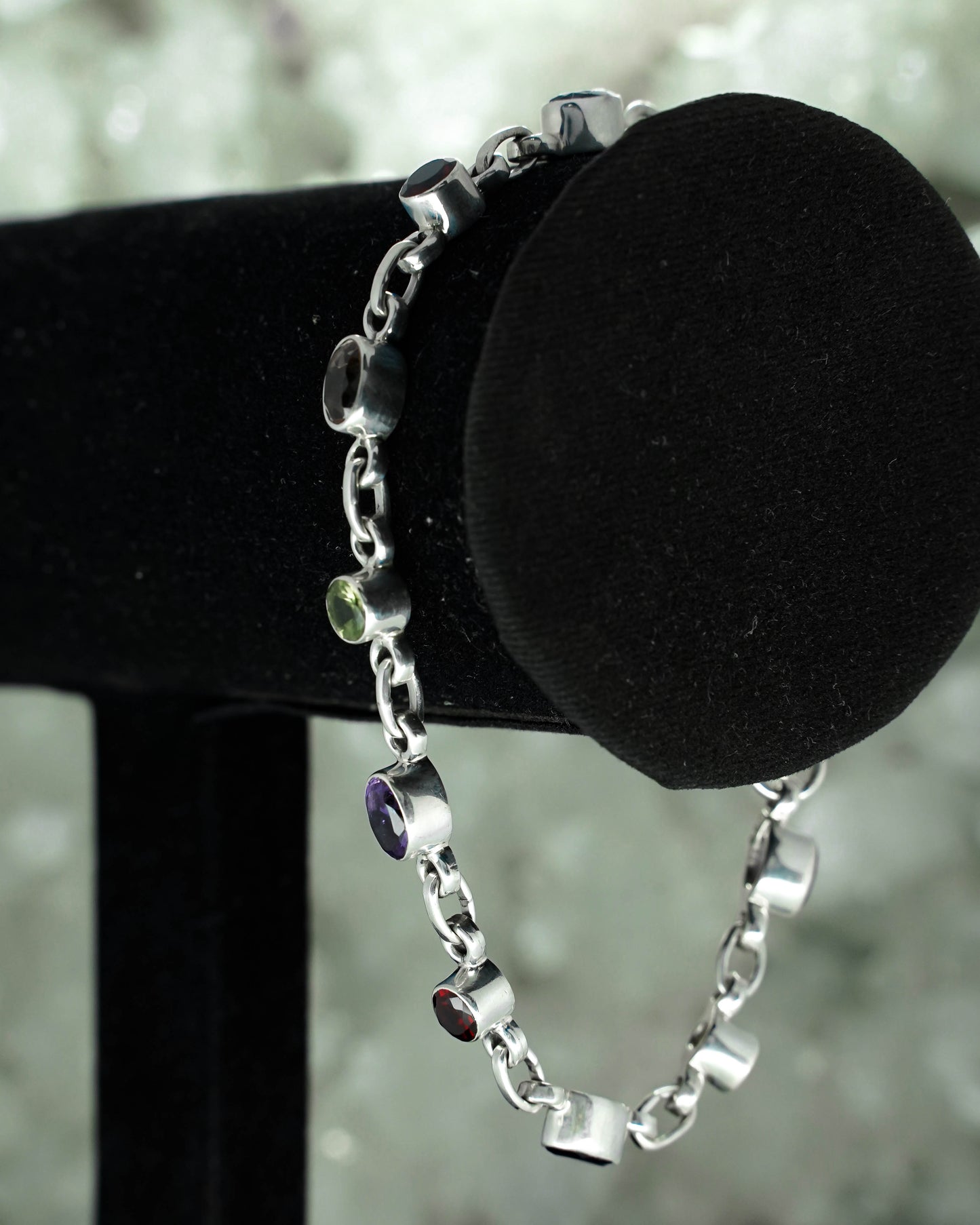 Oval Round Silver Bracelet | SSB002