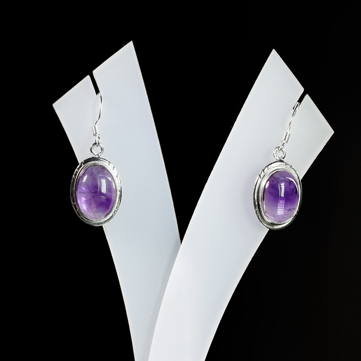 10x14 Oval Slope Earrings