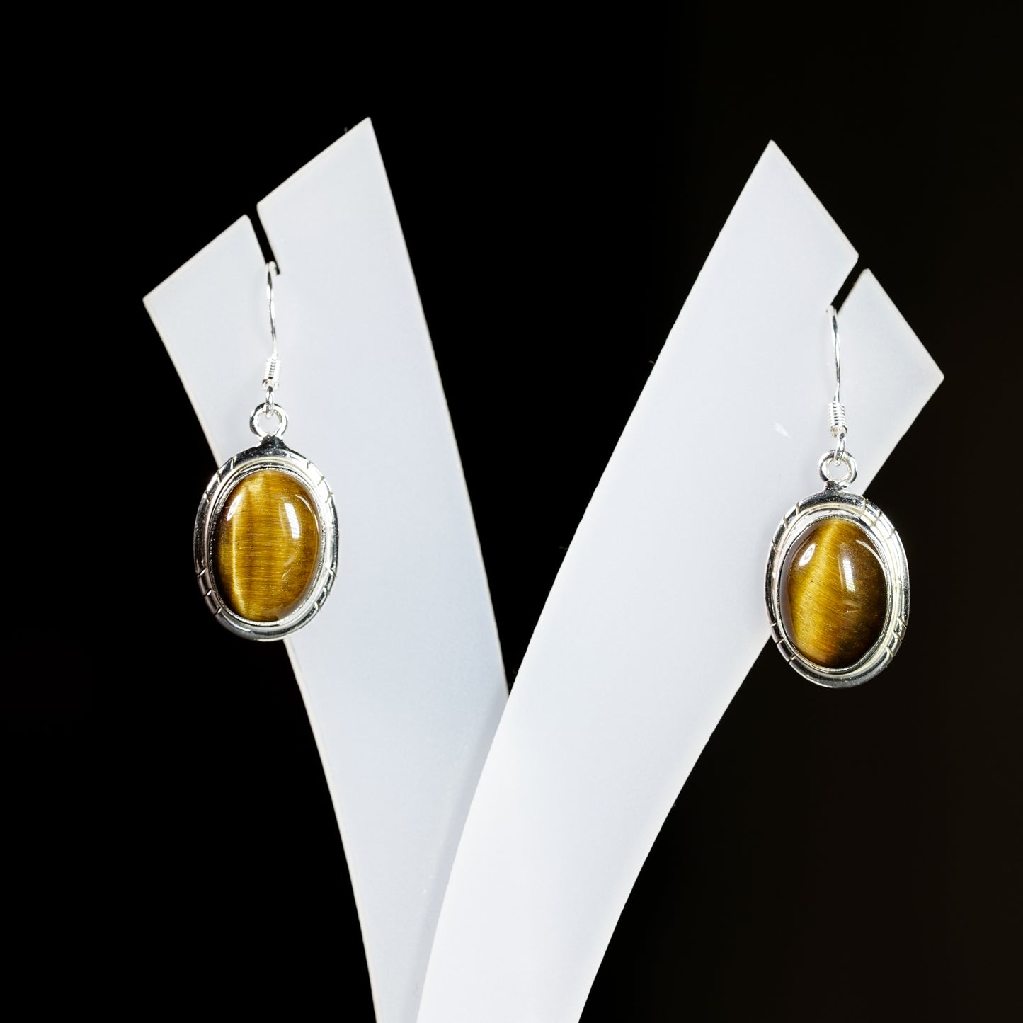 10x14 Oval Slope Earrings
