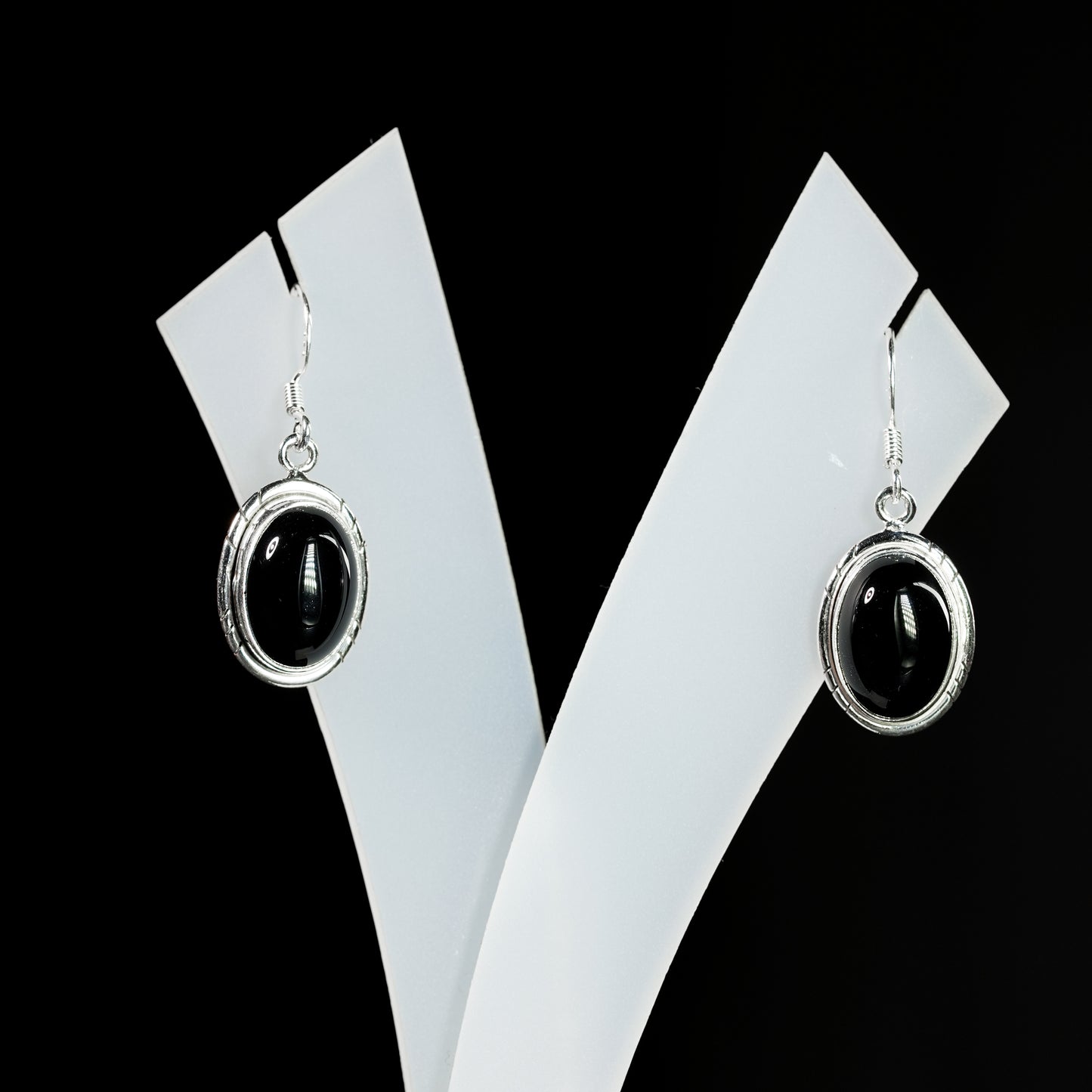 10x14 Oval Slope Earrings