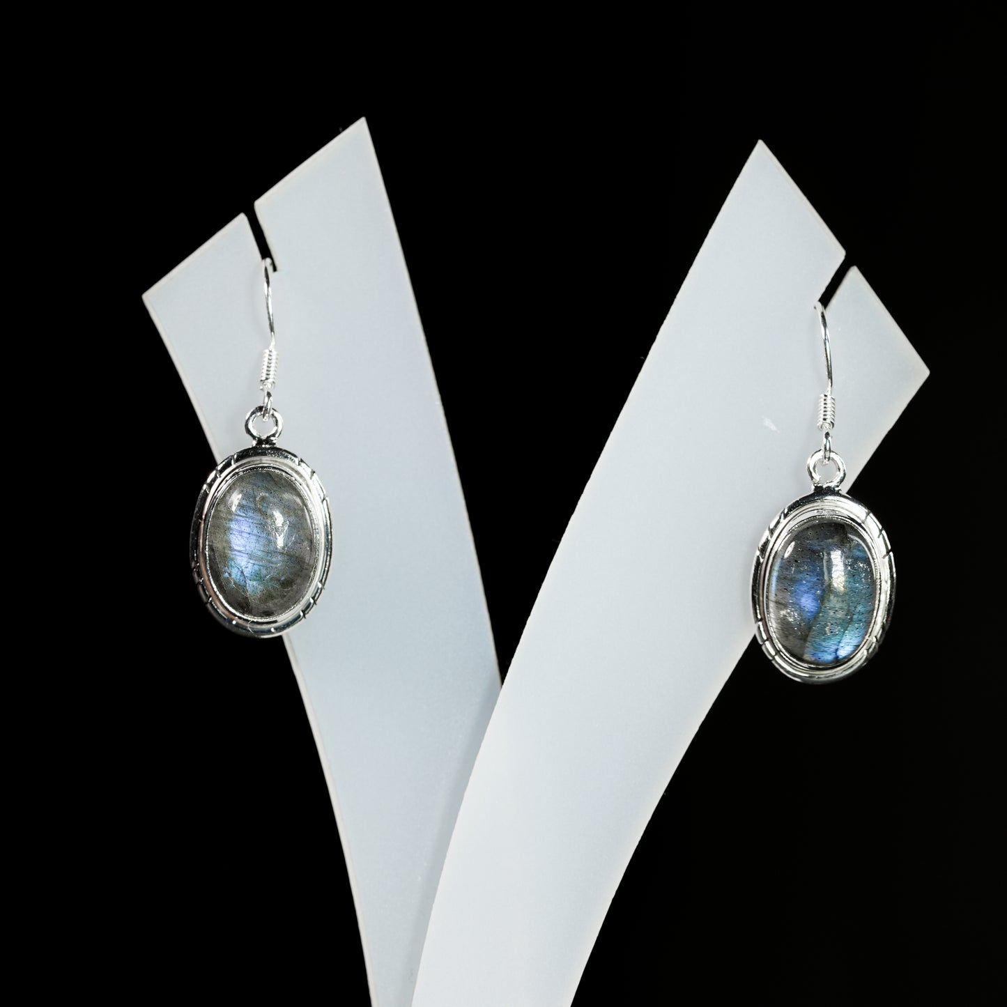 10x14 Oval Slope Earrings