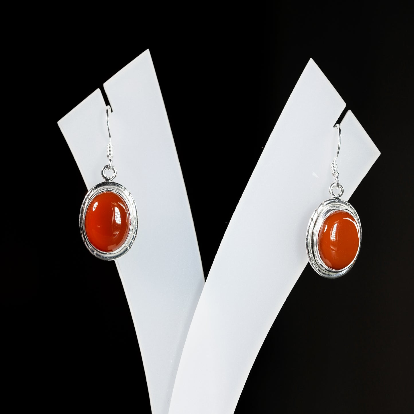 10x14 Oval Slope Earrings