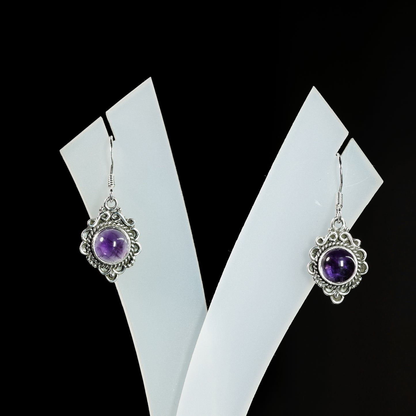 8 Round Flower Earrings