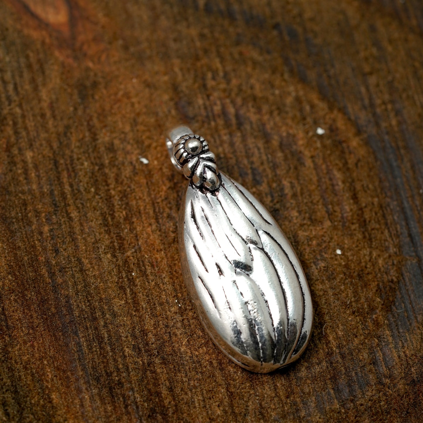Lotus Petal Silver Pendant | PPEN040