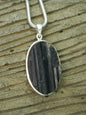 Black Tourmaline Rough Pendants