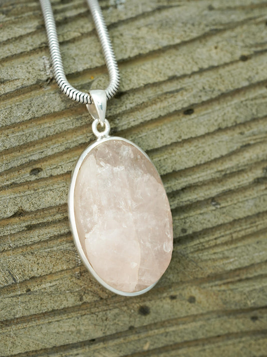Rose Quartz Rough Pendants