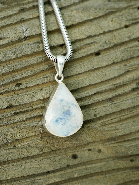 Rainbow Moonstone Faceted Pendants