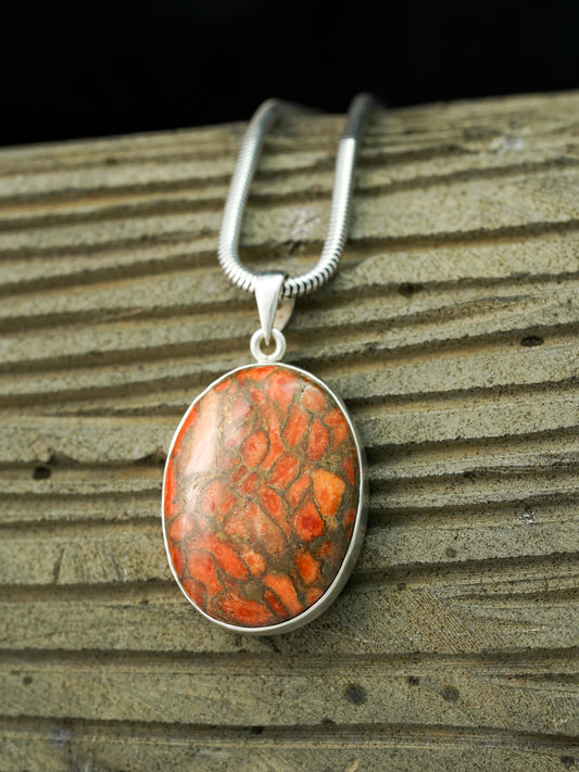 Red Copper Turquoise Pendants