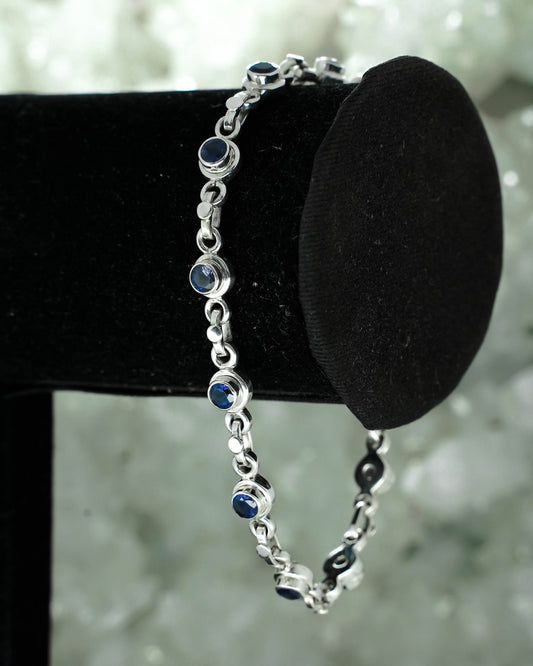 Iolite Silver Bracelet | SSB004