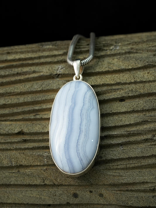 Blue Lace Agate Pendants