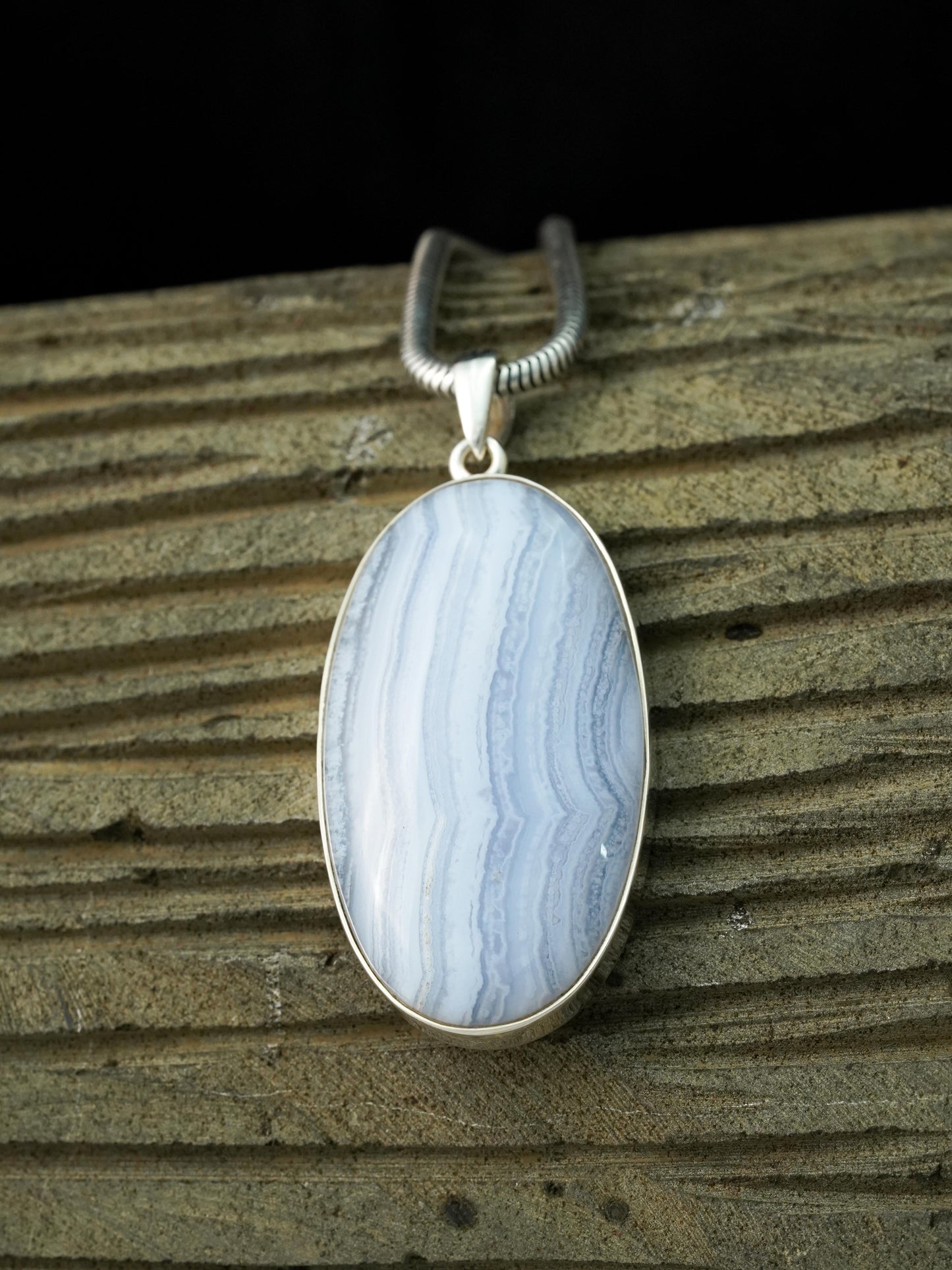 Blue Lace Agate Pendants