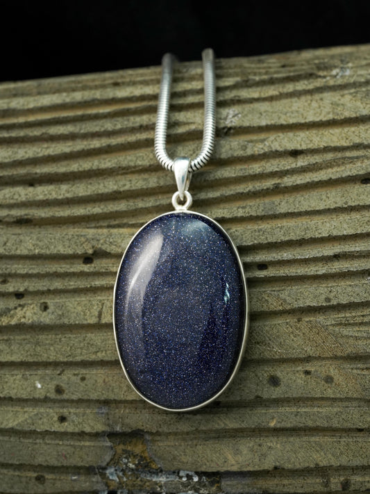 Blue Goldstone Pendants