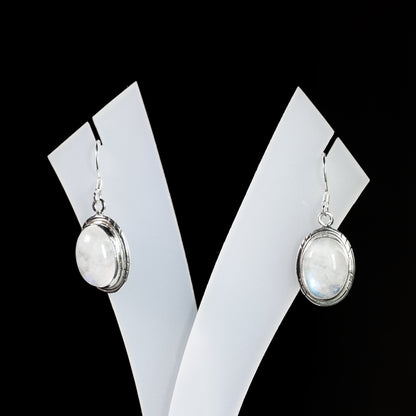 10x14 Oval Slope Earrings