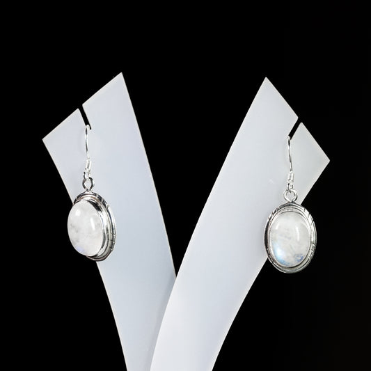 10x14 Oval Slope Earrings