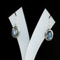 10x14 Oval Slope Earrings