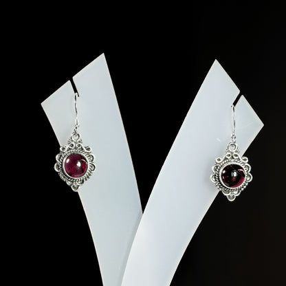 8 Round Flower Earrings