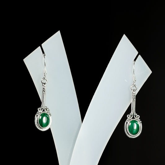 7x9 Oval Pendulum Earrings