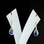 7x9 Oval Pendulum Earrings
