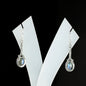 7x9 Oval Pendulum Earrings