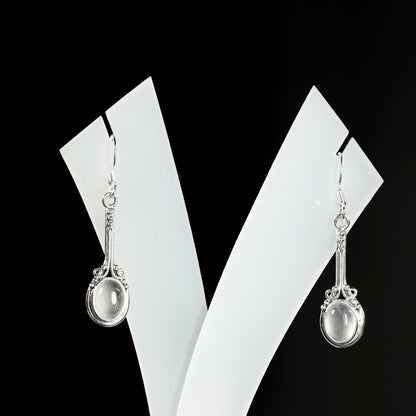 7x9 Oval Pendulum Earrings