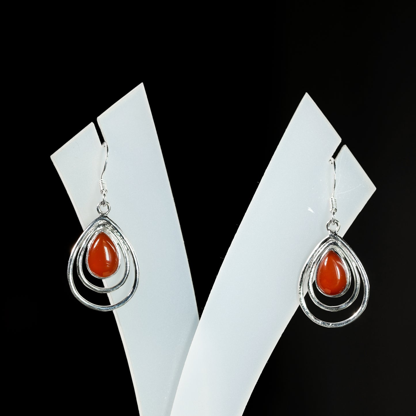 7x10 Tear Double Drop Earrings