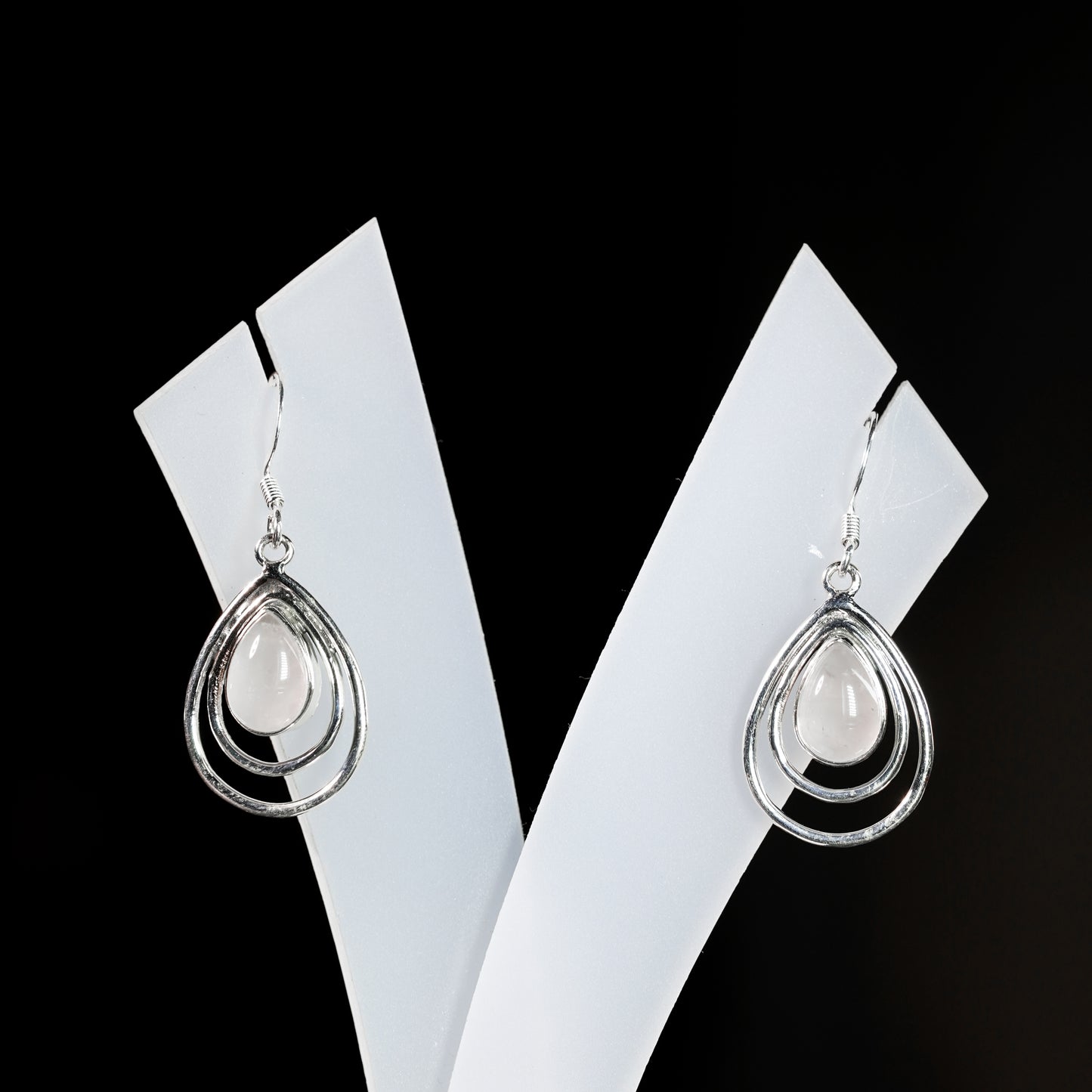7x10 Tear Double Drop Earrings