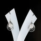 7x10 Tear Double Drop Earrings