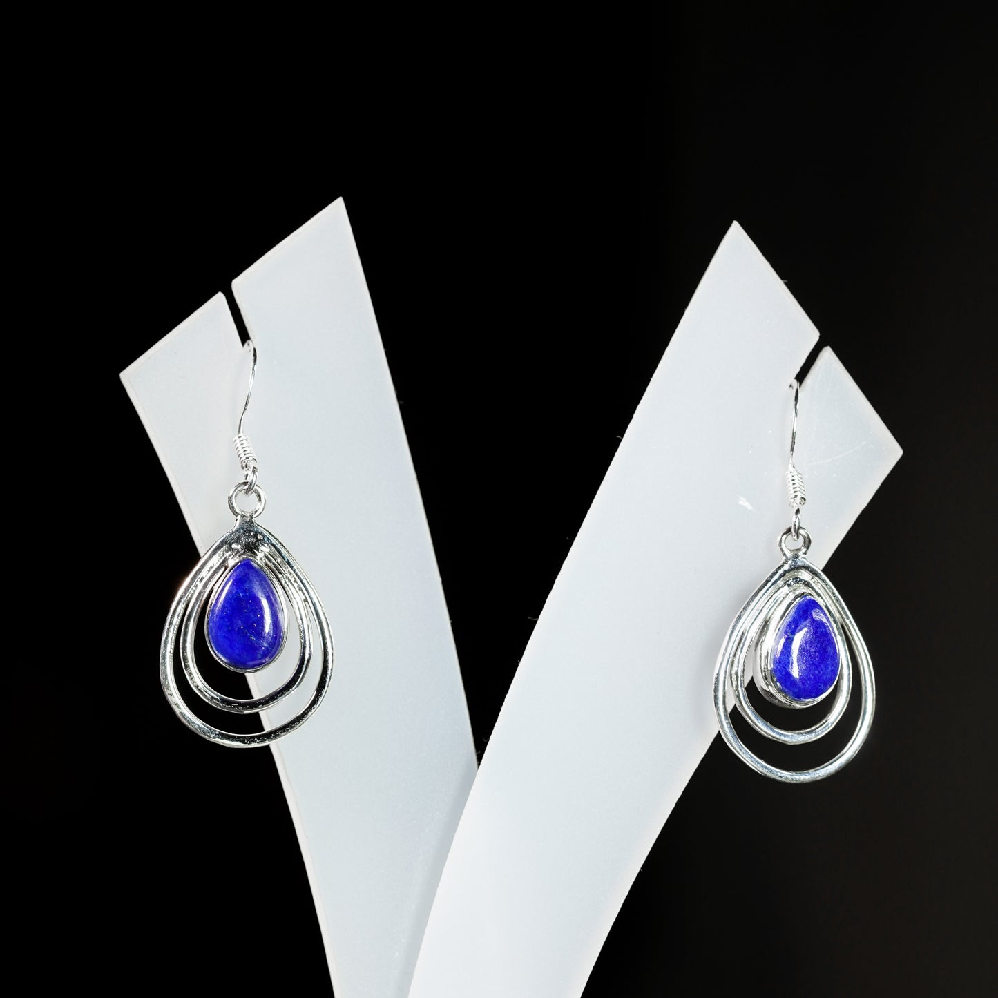 7x10 Tear Double Drop Earrings