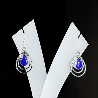 7x10 Tear Double Drop Earrings