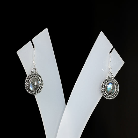 7x9 Oval Twisted Wire Earrings