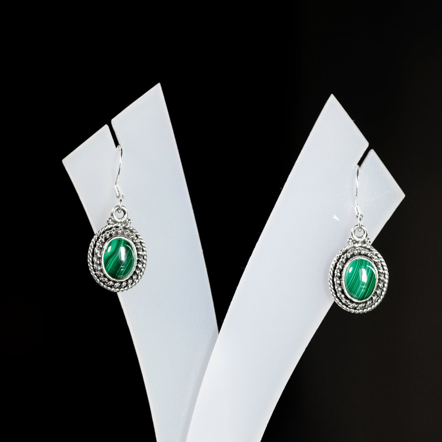 7x9 Oval Twisted Wire Earrings