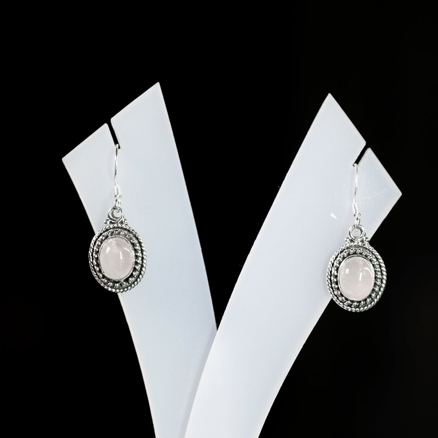 7x9 Oval Twisted Wire Earrings