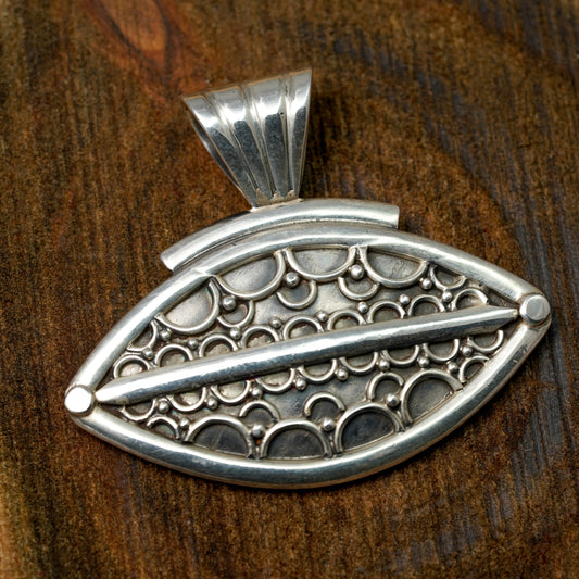 Armor Eye Silver Pendant | PPEN020