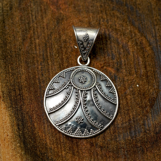 Round Silver Pendant | PPEN027