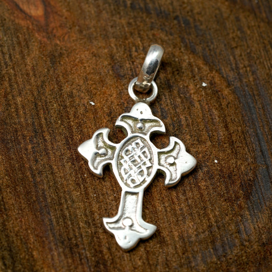 Gothic Cross Silver Pendant | PPEN036