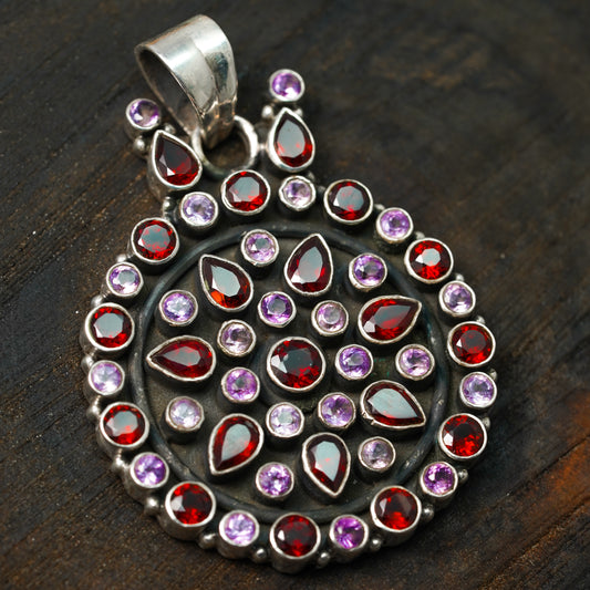 Rangoli Silver Pendant | SDP020