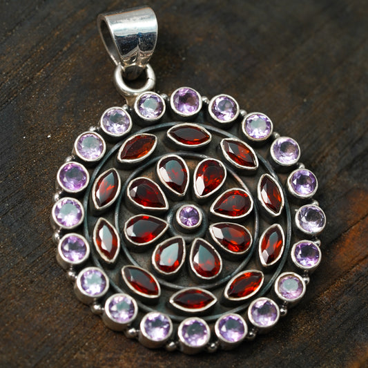 Round Silver Pendant | SDP022