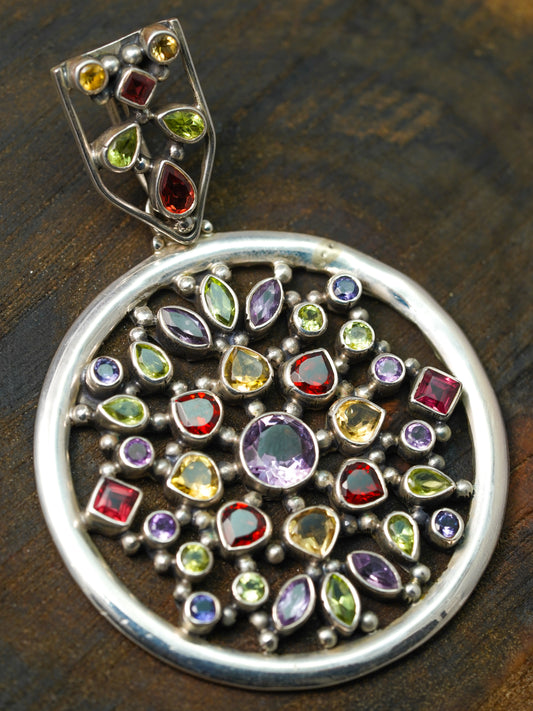 Thick Edge Silver Pendant | SDP032